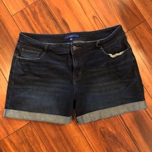 Dark Denim Shorts